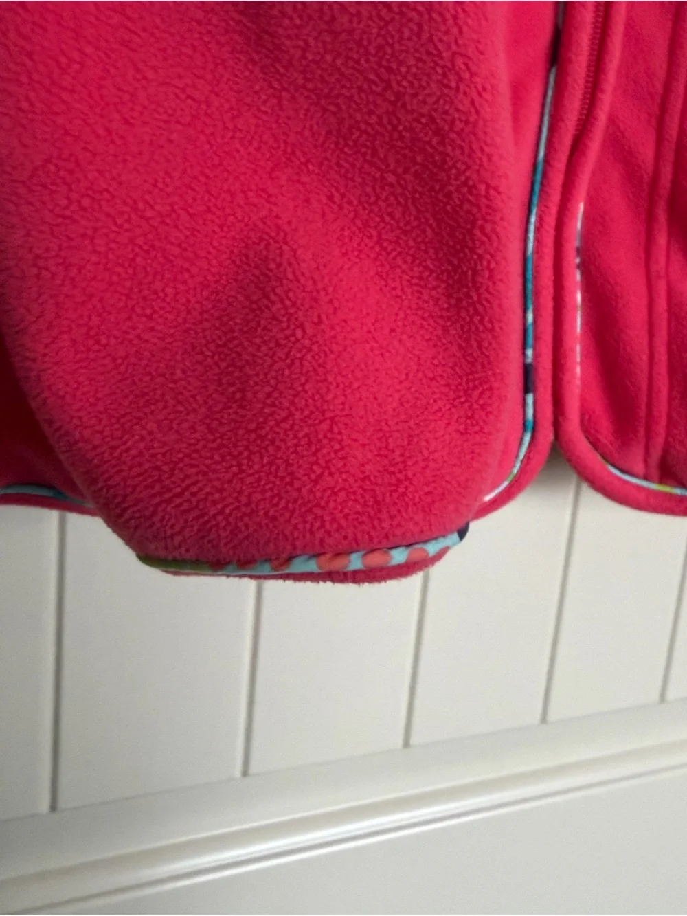 Lily Pulitzer Women's Pink Fleece Jacket - Lightweight Zip Front - Picture 3 of 6